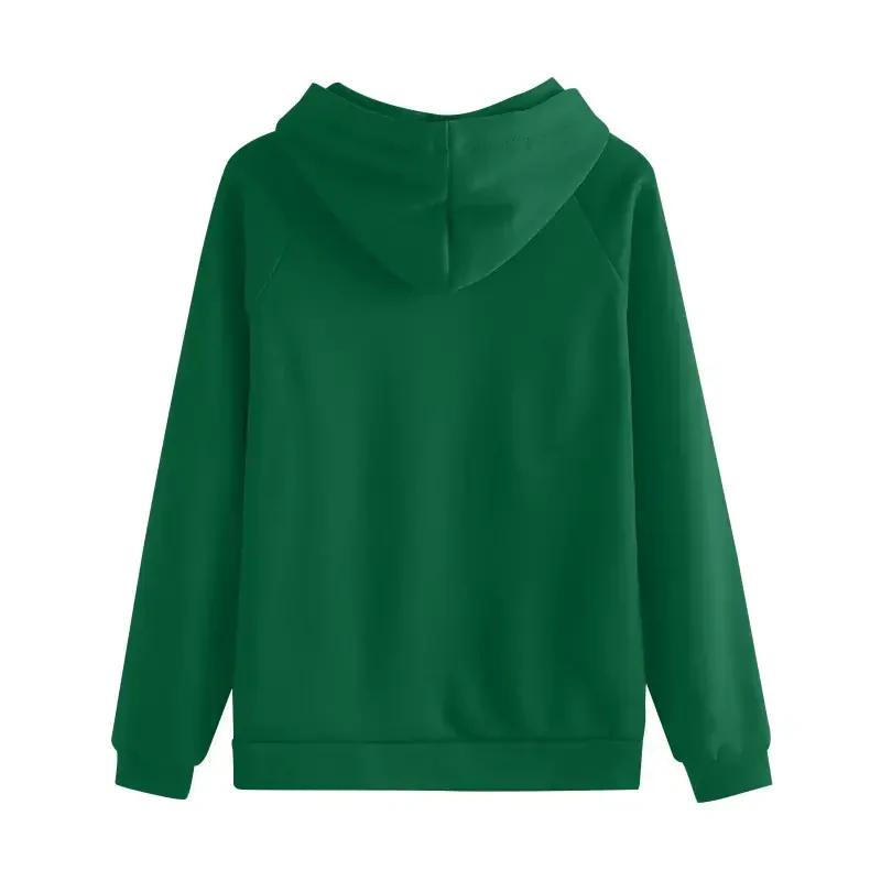 DDAPJ pyju Womens Hoodie Sweatsuit 2 Piece Casual Tracksuit Long Sleeve Drawstring Sweatshirt Jogger Sweatpants Matching Sets with Pockets 2025 Fall Clothes Flash Sale of Today Green L - 7