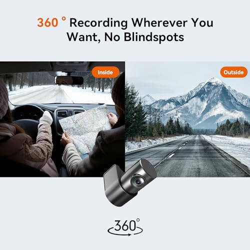 DDPAI Dash Cam 1296P+1080P Front and Rear, Car Camera with WiFi, Control App, Super Capacitor, Night Vision, 24H Parking Mode, G-Sensor, Loop Recording, Collision Lock, N1 Dual - 5