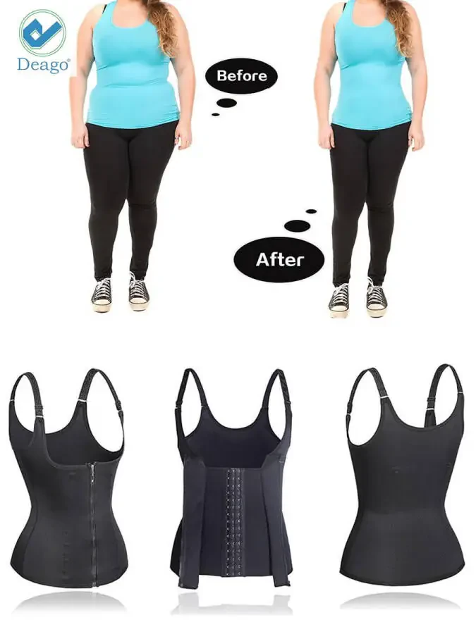 Deago Women Body Shaper Slimming Waist Trainer Cincher Underbust Corset Shapewear Vest Size XXL - 12