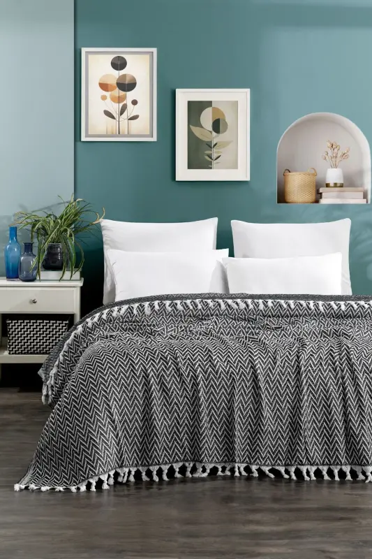 Dear Model Black Double Bedspread 1600gr. 200x230cm - CASNACK