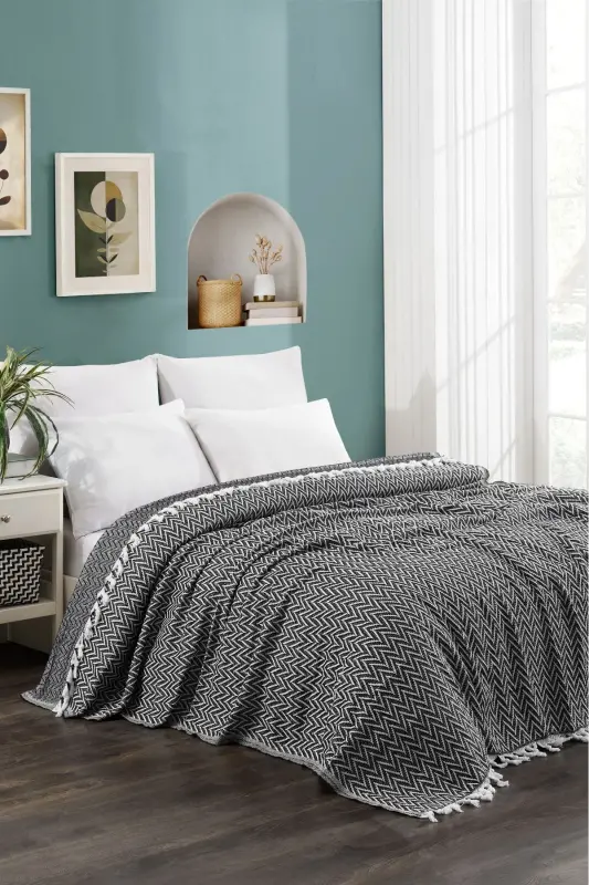 Dear Model Black Double Bedspread 1600gr. 200x230cm - 2
