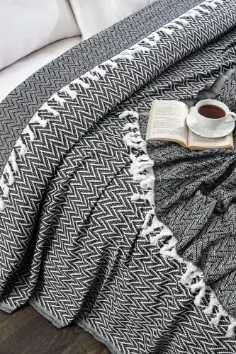 Dear Model Black Double Pique 1600gr. 200x230cm-Black - 3