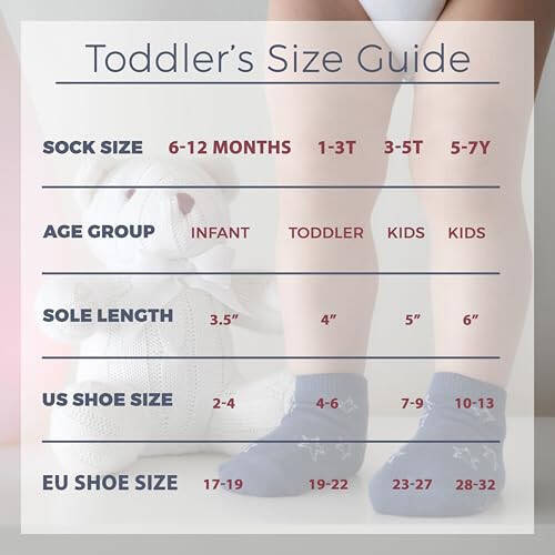 Debra Weitzner 12 Pairs Non-Slip Toddler Ankle Socks With Grips for Baby Boys and Girls Anti-Slip Socks for Infant's Kids - 50