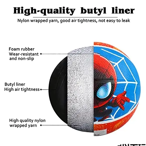 DECLIR Kids Basketball Size 5 Youth Basketball 27.5