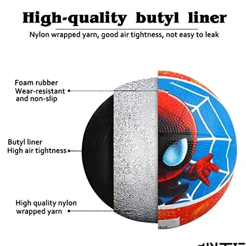 DECLIR Kids Basketball Size 5 Youth Basketball 27.5