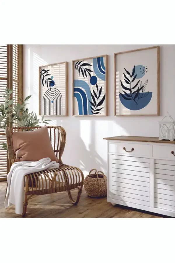 Decorative 3-Piece Abstract Wall Art, Kitchen Framed Picture - 1