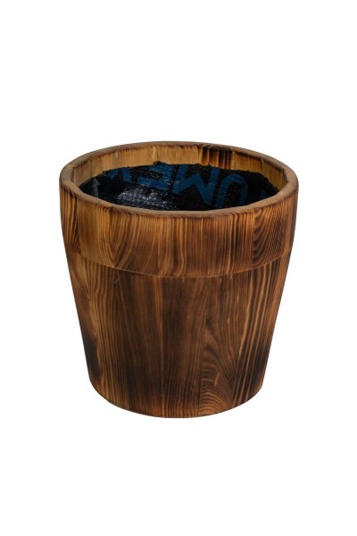 Decorative Bucket Planter - Burned - 1