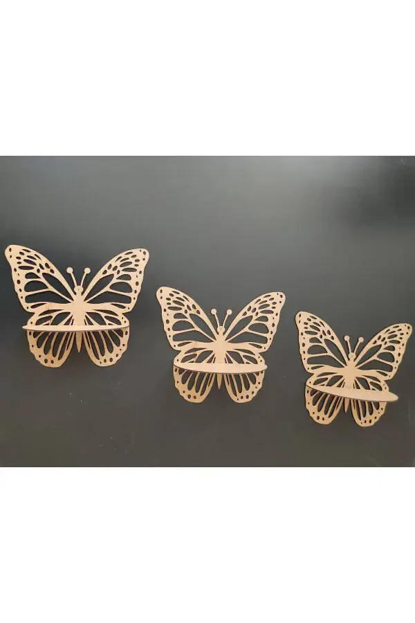Decorative Butterfly Wall Shelf 3-Piece Set - 5