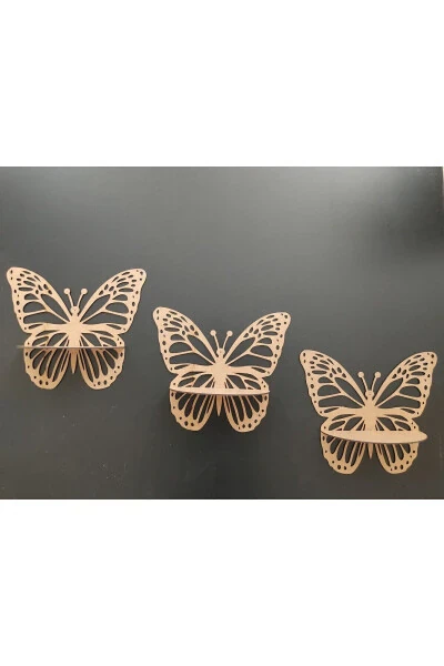 Decorative Butterfly Wall Shelf 3-Piece Set - KNTLAZER