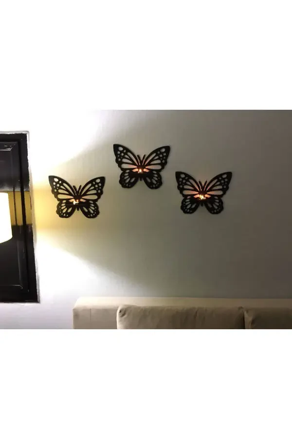 Decorative Butterfly Wall Shelf 3-Piece Set 545351 - 8