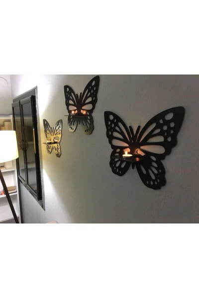 Decorative Butterfly Wall Shelf 3-Piece Set 545351 - 12