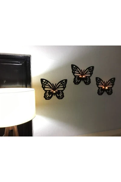 Decorative Butterfly Wall Shelf 3-Piece Set 545351 - 5