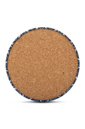 Decorative Coaster Set of 6 Metal Topk - 4