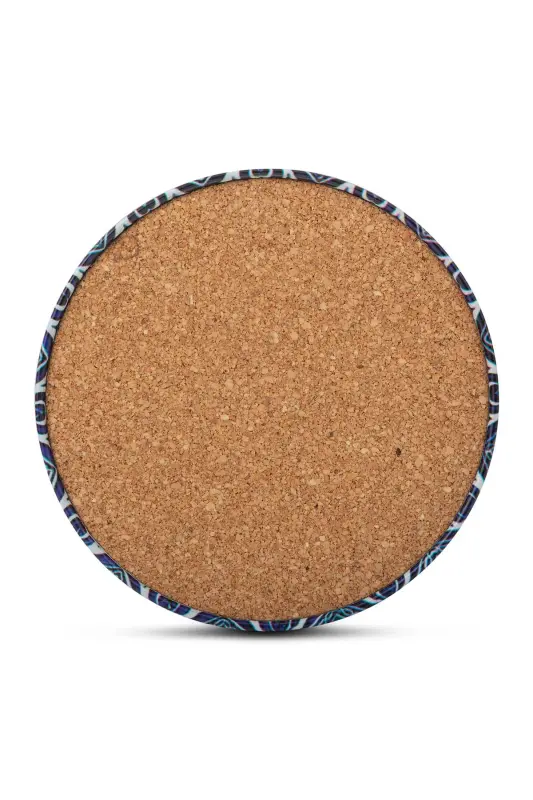 Decorative Coaster Set of 6 Metal Topk - 4