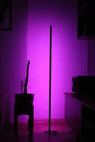 Decorative Corner Led Floor Lamp RGB Remote Controlled 16 Colors with Stand - ÖZER LİGHT (1)