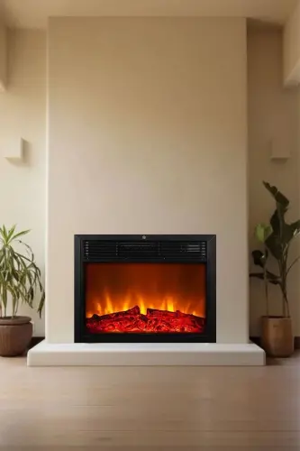 Decorative Electric Fireplace with 8 Colors, Bluetooth, Flame Sound and Wifi - TEK TES ŞÖMINE (1)