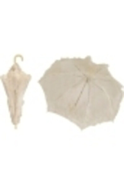 Decorative Lace Wedding & Bridal Umbrella Cream Color 75cm - ADIL BABA