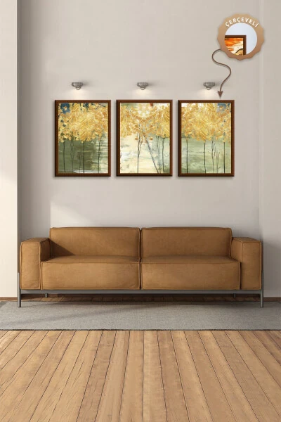 Decorative Painting Bedroom Table Set Living Room Table 3 Piece Painting Modern Painting Kitchen Wall Table Set - HAGEN