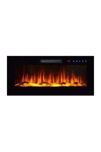 Decorative Plasma 101 Cm 8 Color Bluetooth, Flame Sound, Wifi Electric Fireplace Heater - 1