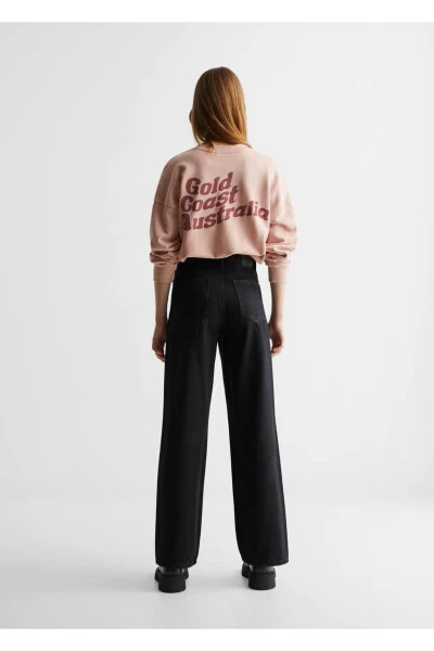 Decorative Ripped Wideleg Jeans - 4