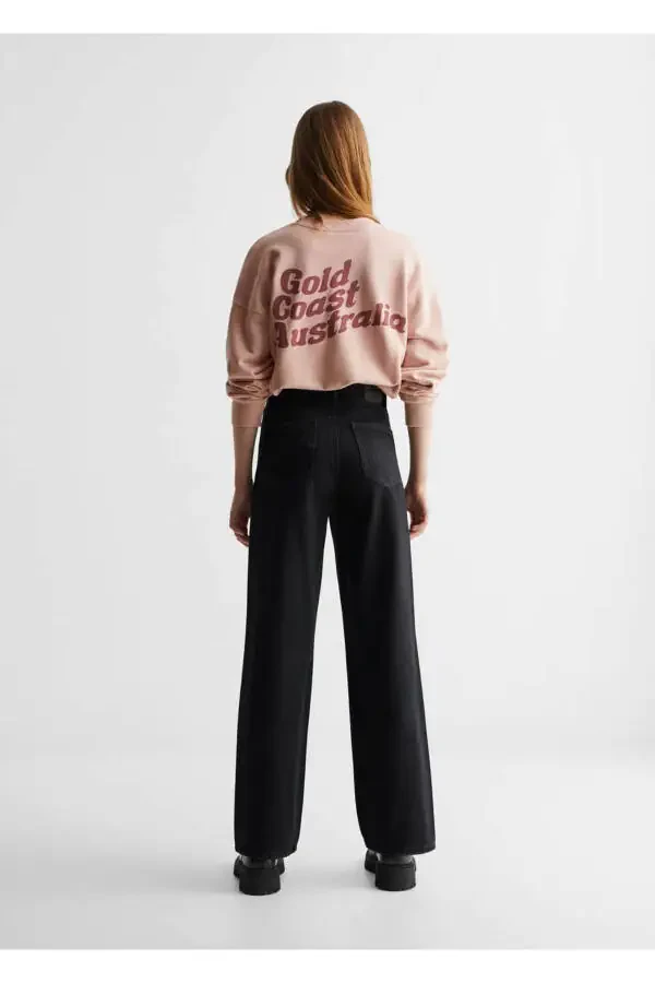 Decorative Ripped Wideleg Jeans - 4