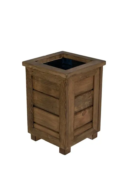 Decorative Wooden Planter- High-Impregnation - KAF AHŞAP