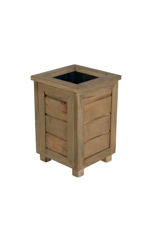 Decorative Wooden Planter- High-Oak - KAF AHŞAP