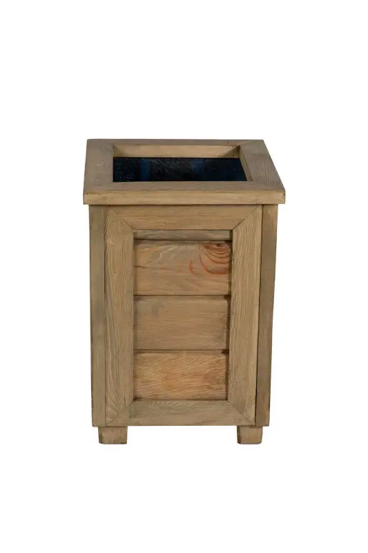 Decorative Wooden Planter- High-Oak - 3