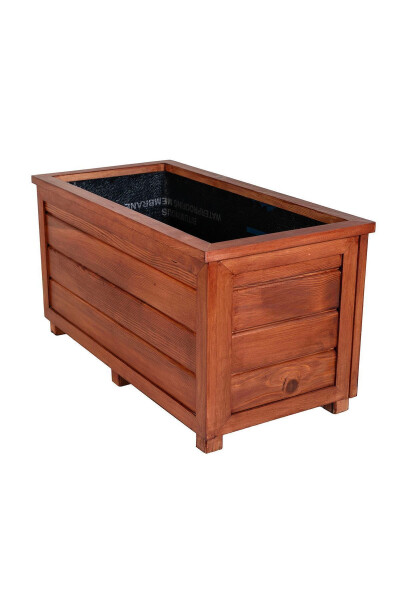 Decorative Wooden Planter - Long - 1