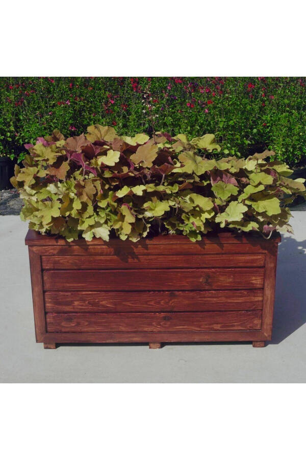 Decorative Wooden Planter - Long - 5