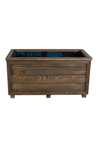Decorative Wooden Planter - Long - 4