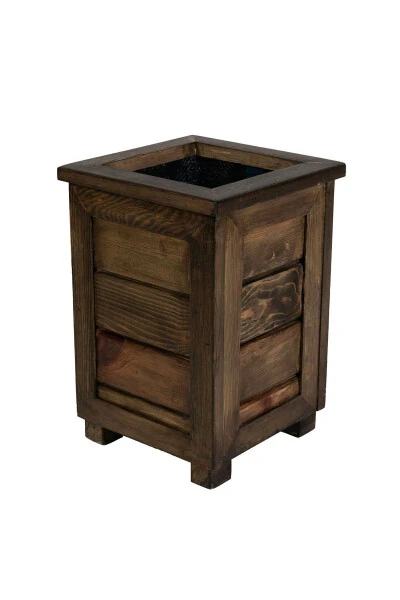 Decorative Wooden Planter - Tall - 7