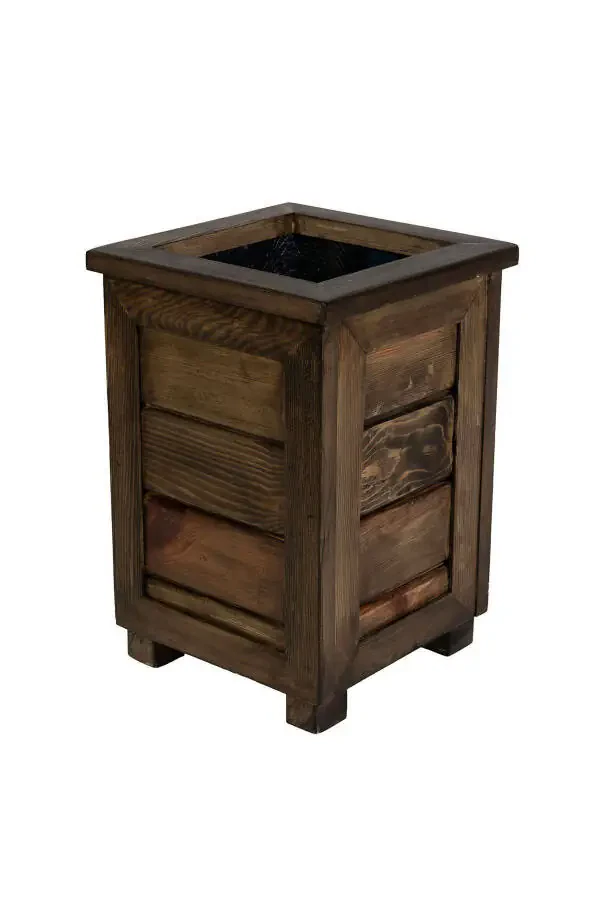 Decorative Wooden Planter - Tall - 7
