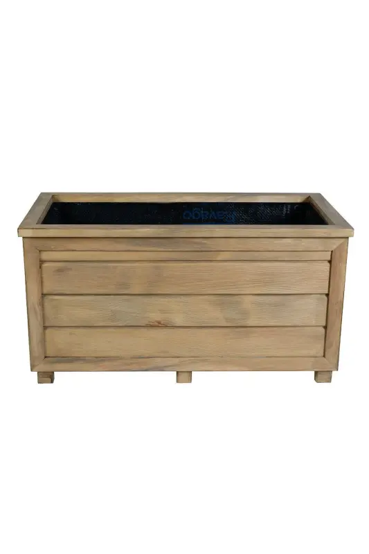 Decorative Wooden Pot - Long-Oak - 3