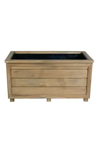 Decorative Wooden Pot - Long-Oak - 3