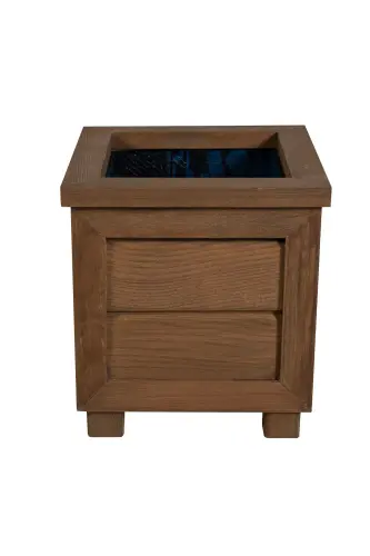 Decorative Wooden Pot - Small Size - Impregnated - 1