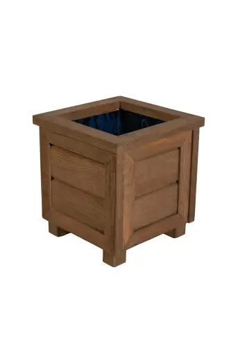 Decorative Wooden Pot - Small Size - Impregnated - 3