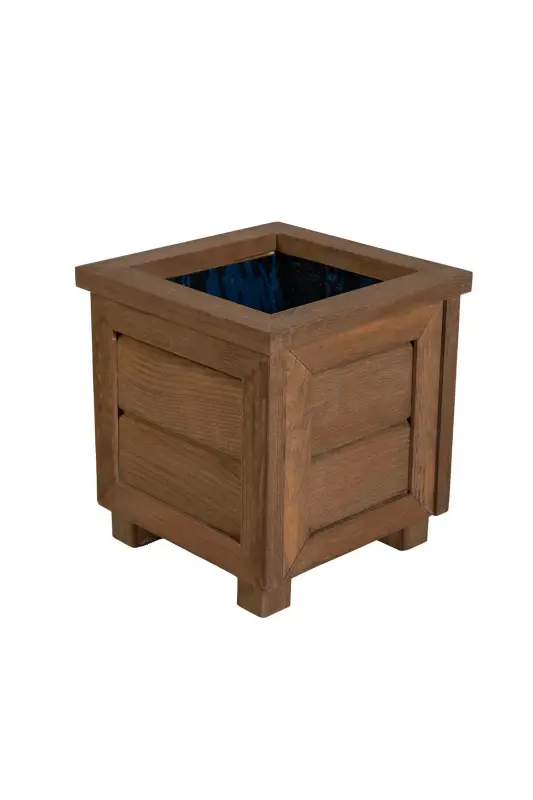 Decorative Wooden Pot - Small Size - Impregnated - 3