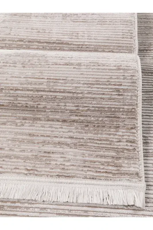 Decorative Woven Non-Slip Lint-Free Living Room Bedroom Kids Room Kitchen Hallway Rug 4014-Beige - 1