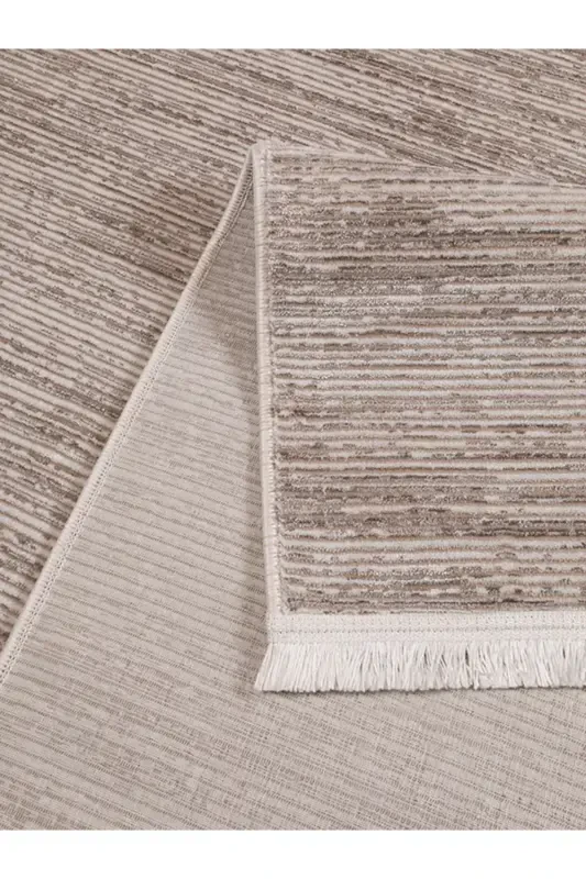 Decorative Woven Non-Slip Lint-Free Living Room Bedroom Kids Room Kitchen Hallway Rug 4014-Beige - 6