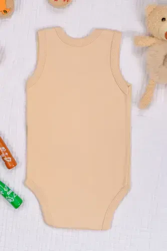 Dedemin Mirasını Yemeye Geldim Baskılı Çıtçıt Body Zıbın-Bej - BEBETOSPIK (1)