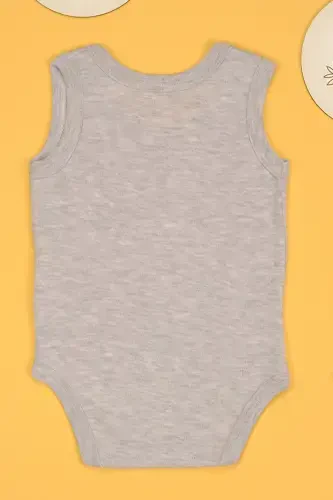 Dedemin Mirasını Yemeye Geldim Baskılı Çıtçıt Body Zıbın-Gri - 2