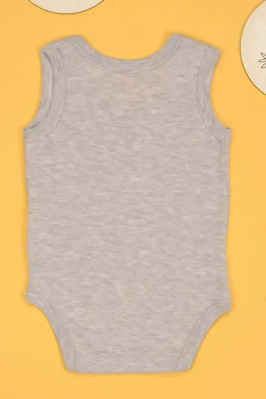 Dedemin Mirasını Yemeye Geldim Baskılı Çıtçıt Body Zıbın-Gri - 2