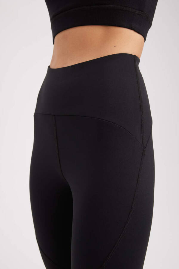 DeFactoFit Belni Qamrab Sporchi Og'ir Matoni Leggins Qora - 11