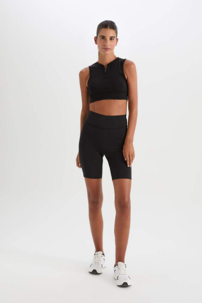 DeFactoFit Biker High Waisted Sport Leggings Black - 1