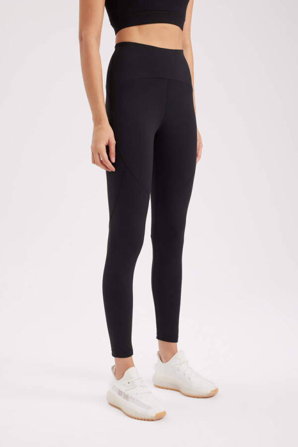 DeFactoFit High Waist Sports Leggings Heavy Fabric Black - 9