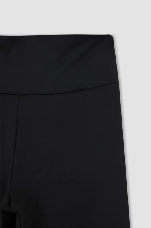 DeFactoFit High-Waisted Soft Fleece Leggings Black - 8