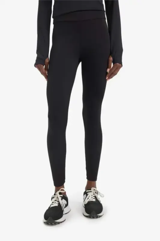 DeFactoFit High-Waisted Soft Fleece Leggings Black - 6