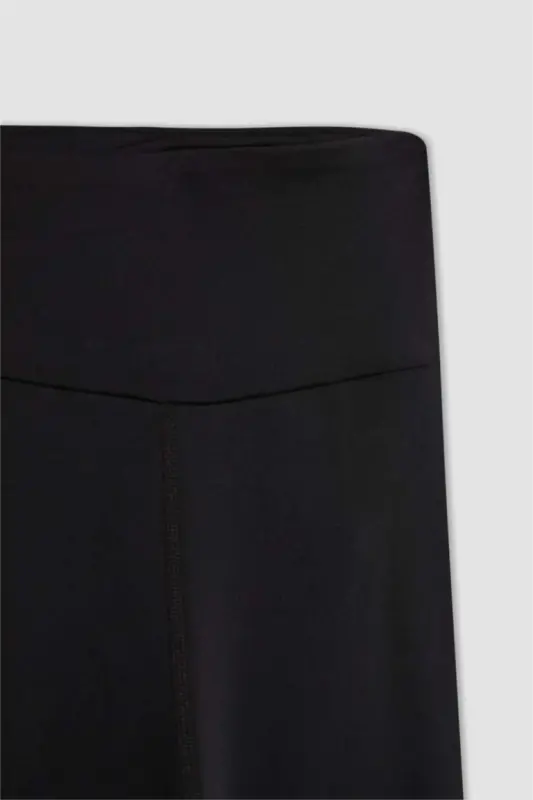 DeFactoFit High-Waisted Soft Fleece Leggings Black - 9