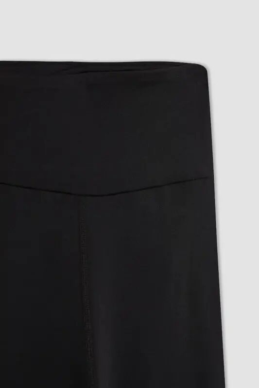 DeFactoFit High-Waisted Soft Fleece Leggings Black - 7